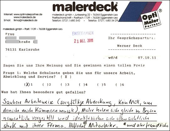 Kundenstimmen mitarbeiter sehr freundlich und höflich
