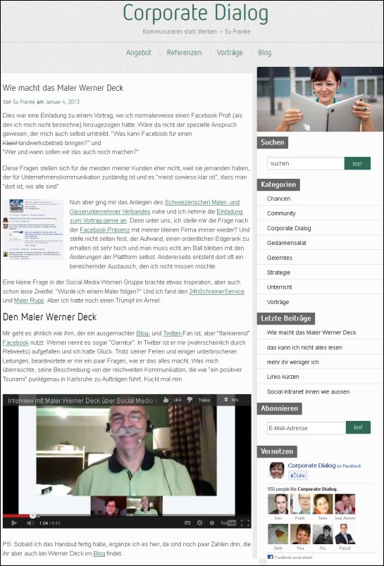 Wie macht das Maler Werner Deck - Videointerview