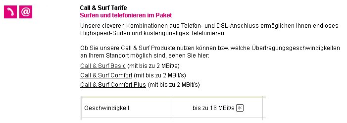 Verfügbarkeit bei Telekom überprüft
