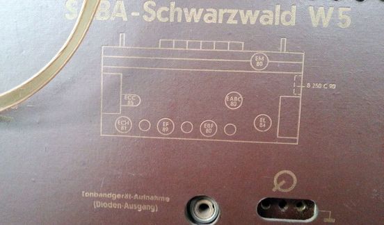 Röhrenradio Saba Schwarzwald W5