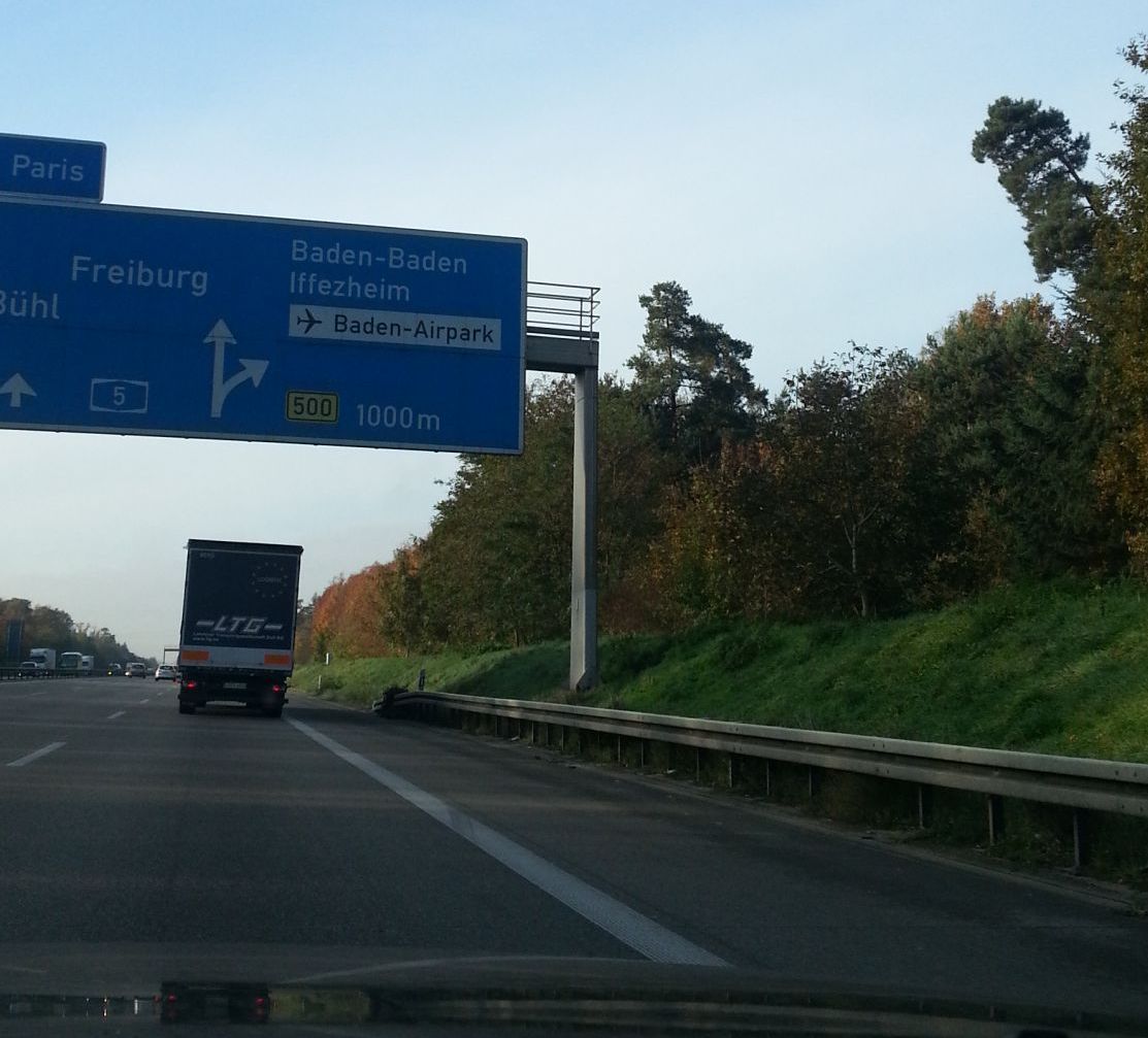 Autobahnausfahrt Baden-Baden